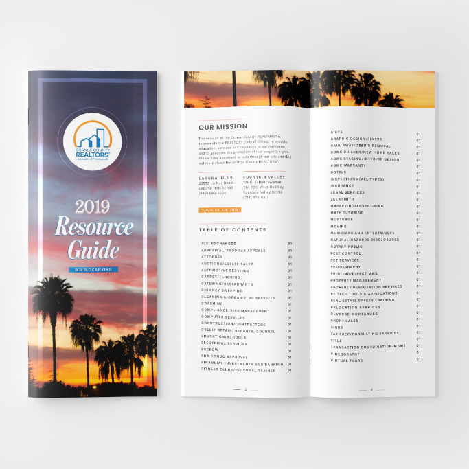 Booklet cover and interior layout